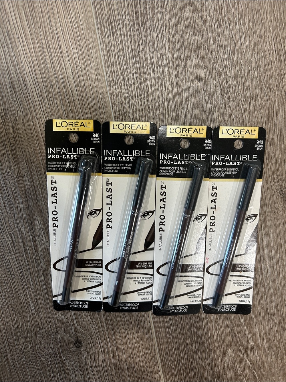 LAST SET 4X L'Oreal Infallible Pro-Last Eyeliner #940 Brown 🌸 FIRM PRICE 🌸